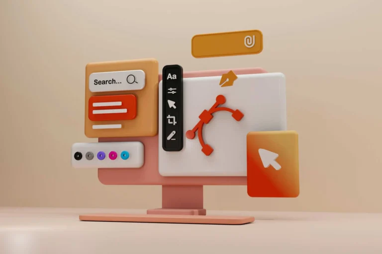 Illustration showing search optimization and store performance improvement