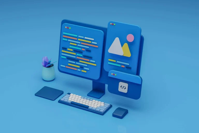 Illustration representing website speed and performance optimization