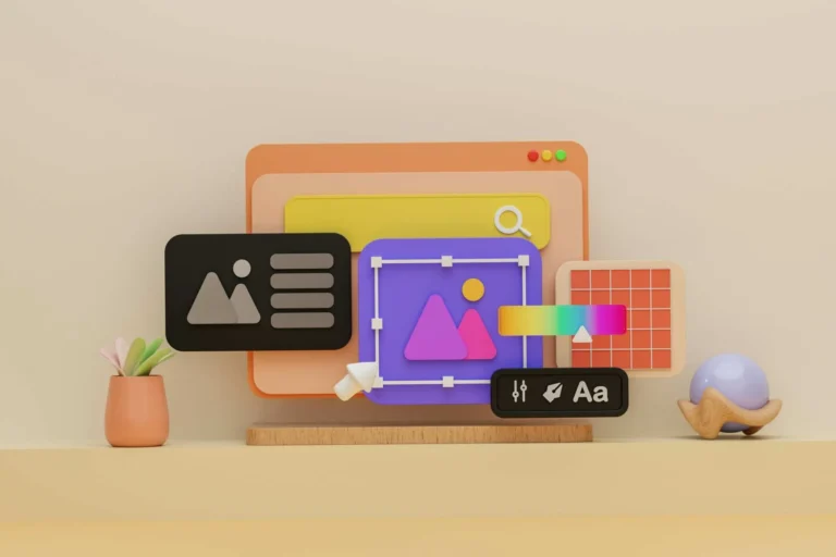 Website speed performance optimization concept illustration web design