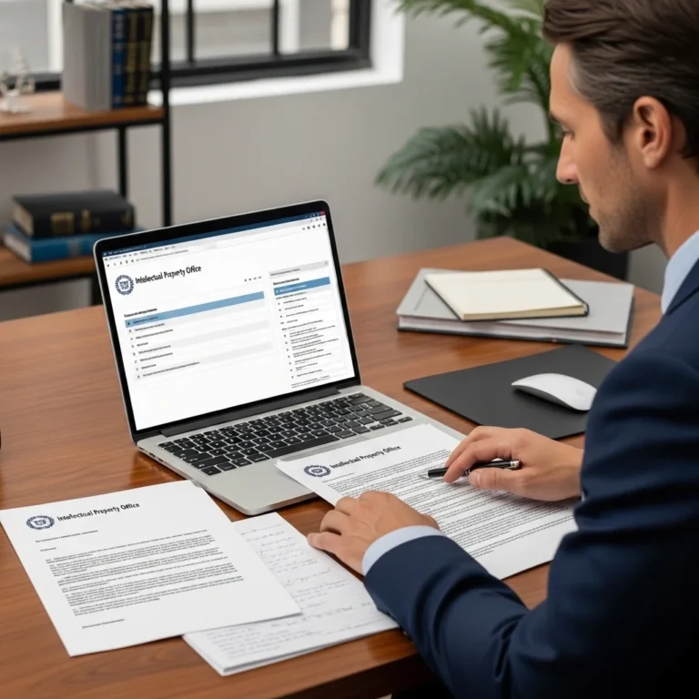 Providing examination support for UK trademark application with official documents