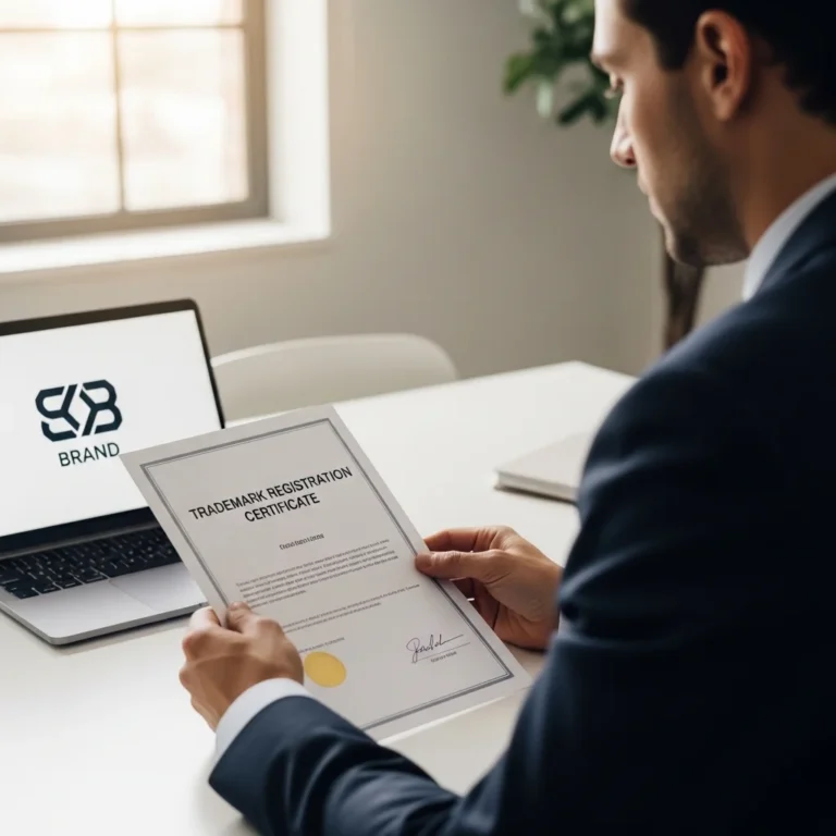 UK trademark registration guidance with approved trademark certificate
