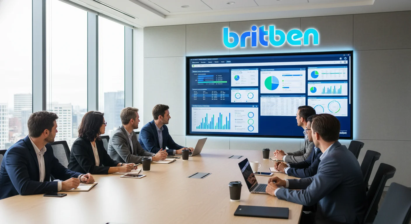 Britben PeopleSoft HCM and payroll implementation services with enterprise HR system dashboard
