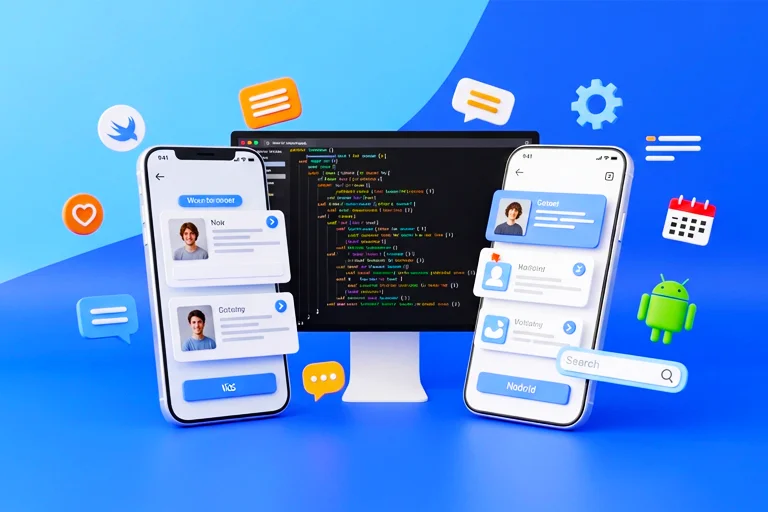 Britben mobile app development services creating iOS and Android applications with UI design and programming