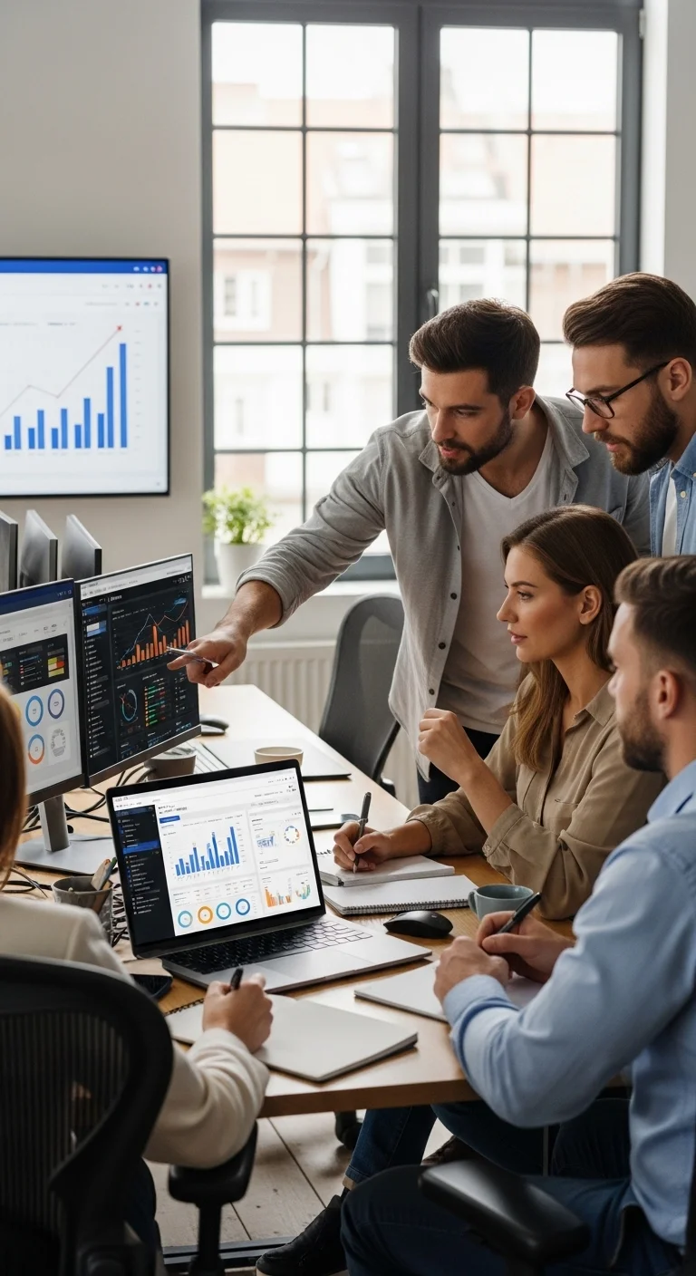 Britben SEO and digital marketing team analyzing website growth and performance