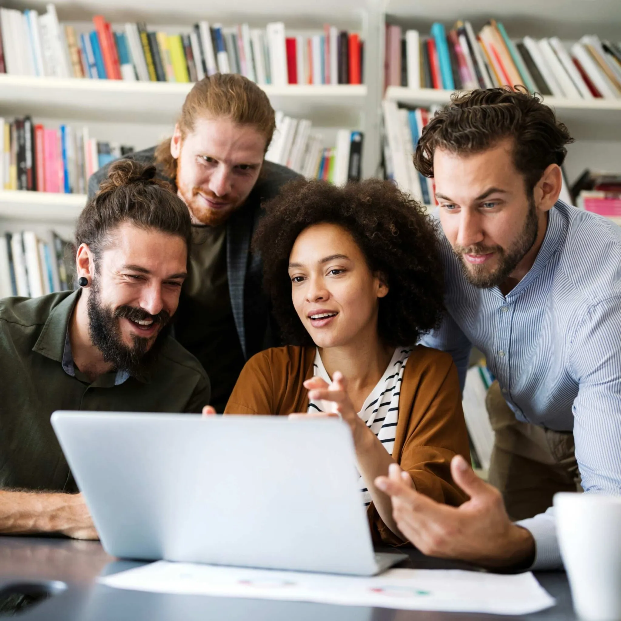 Britben team collaborating and achieving successful project results